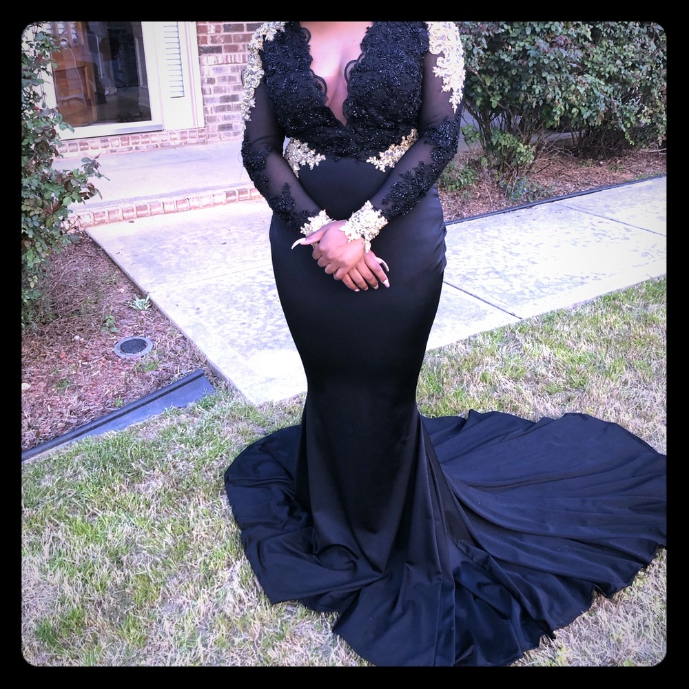 Custom made prom dress.